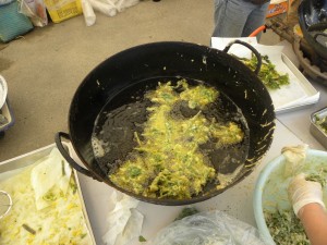 無農薬栽培の菜種油をふんだんに使った天ぷら